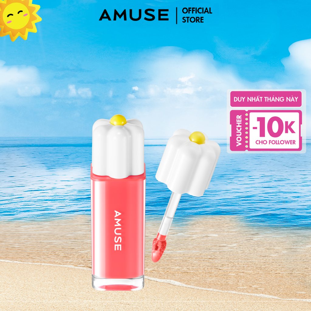 [SALE] Son Nước Bóng Thuần Chay Amuse Dew Tint 4g