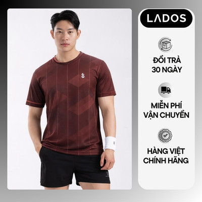 Áo Thun Thể Thao Chạy Bộ Pace Runner LADOS-9263 Chất Thun Mè Vuông Co Giãn, Thấm Hút Mồ Hôi Thoải Mái, Dễ Dàng Vận Động