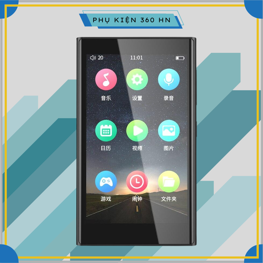 Máy Nghe Nhạc Buetooth 5.0 Màn Hình Cảm Ứng, Xem Phim Full HD, Có Loa Ngoài Ruizu H10 Bộ Nhớ Trong 1