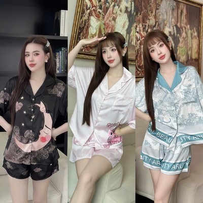 Bộ Đồ Ngủ Pijama Form Cánh Dơi Lụa Latin Có Túi Áo Cao Cấp P15