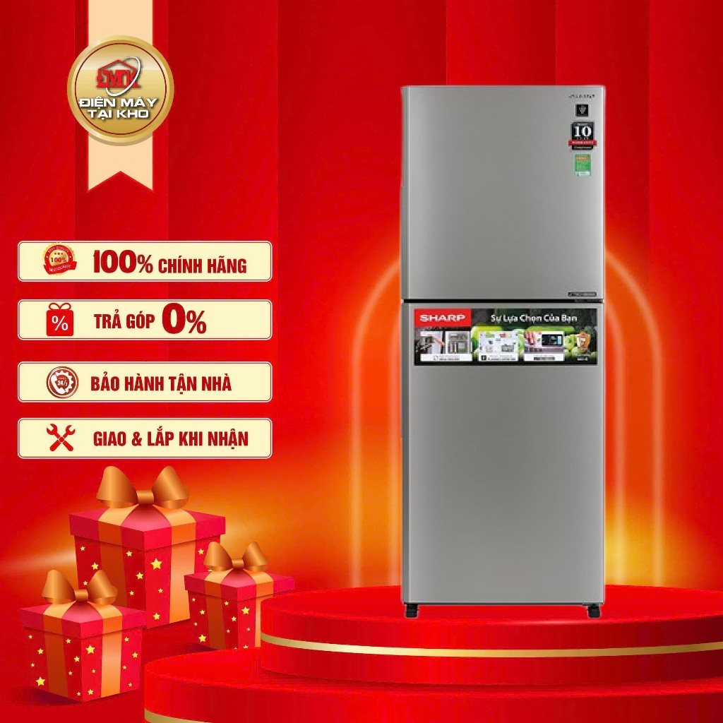 Tủ lạnh Sharp Inverter 330 lít SJ-XP352AE-SL