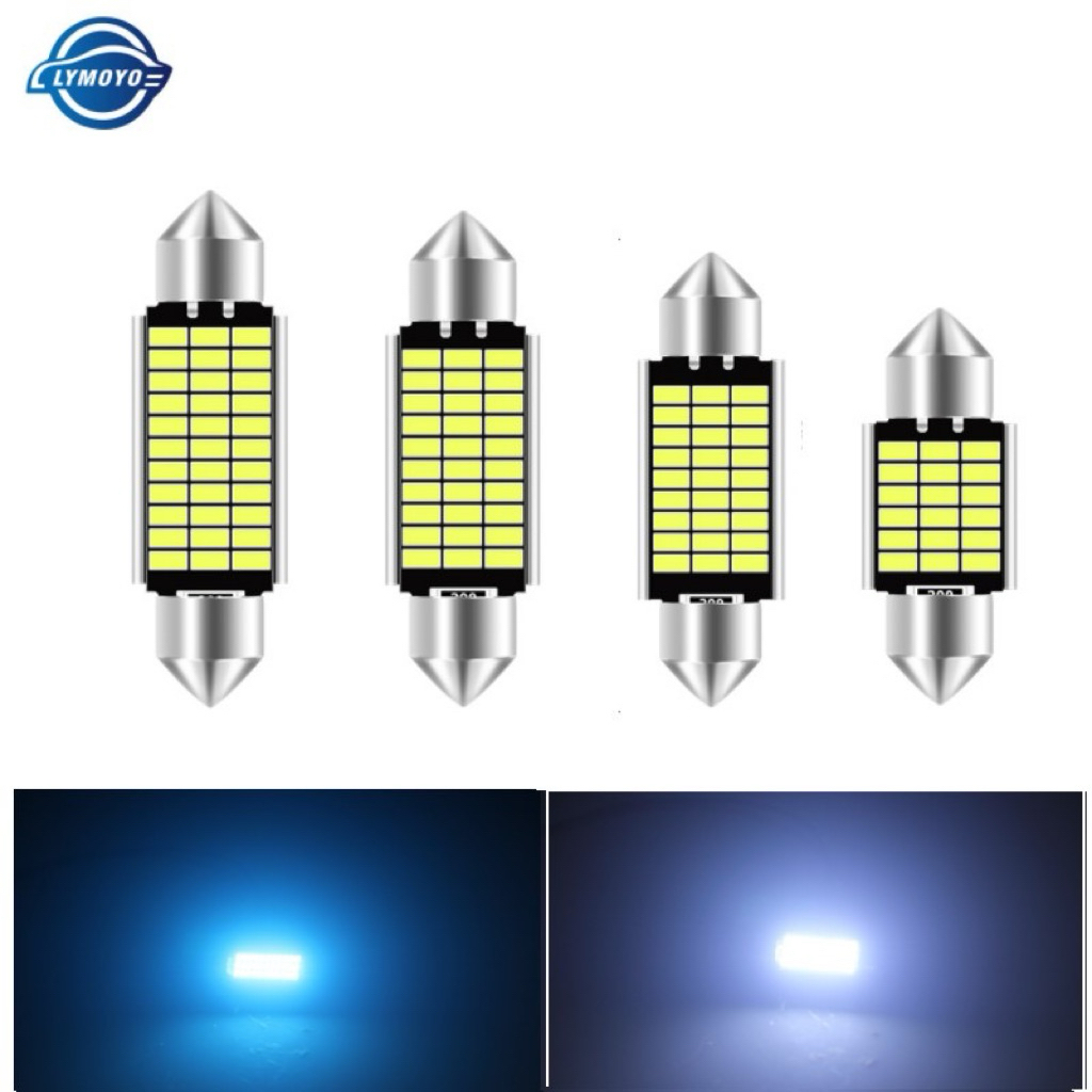 Bóng đèn LED LYMOYO hai đầu cắm C5W C10W 3014 siêu sáng 31mm Ánh sáng Trắng