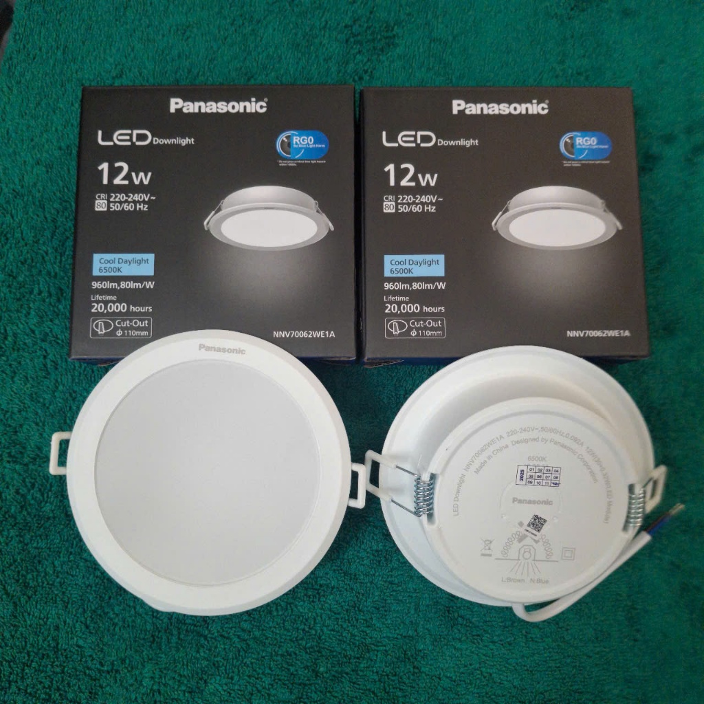 [Rẻ Vô Địch] Âm trần 12W "Chính hãng Panasonic", lỗ chờ D110, as trắng - NNV70062WE1A