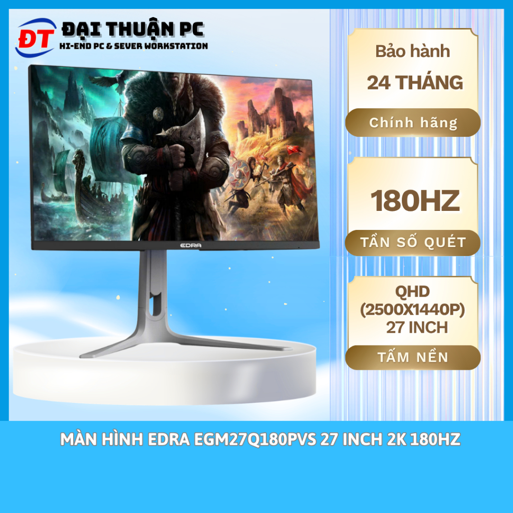 Màn hình EDRA EGM27Q180PVS 27 Inch 2K 180Hz