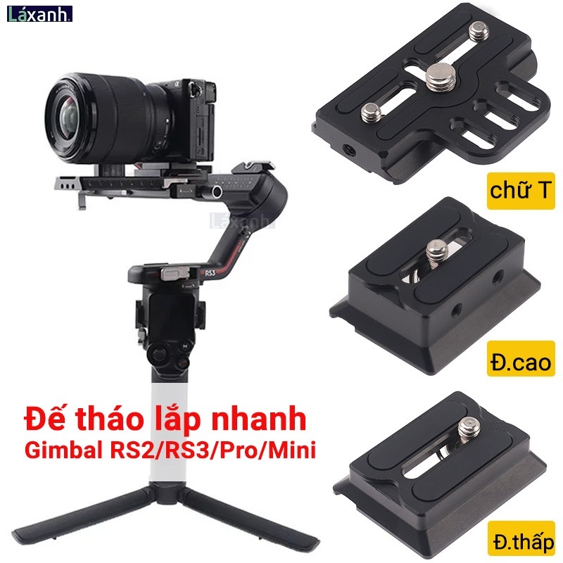 Đế tháo lắp nhanh Gimbal DJI Ronin RS3 mini RS3Pro RS2 RS3 Pro Mini Quick Release Plate gimbal