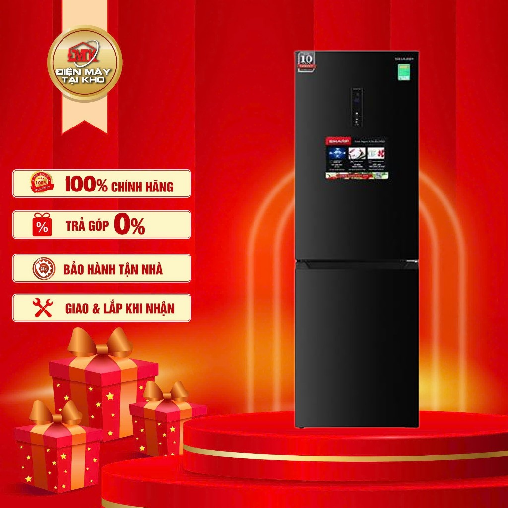 Tủ lạnh Sharp Inverter 323 lít SJ-BF330V-DG Mẫu mới