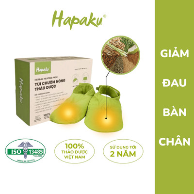 Túi Chườm Nóng Thảo Dược Bàn Chân Hapaku, Giảm Nhức Mỏi, Tê Buốt Bàn Chân, Làm Nóng Bằng Lò Vi Sóng