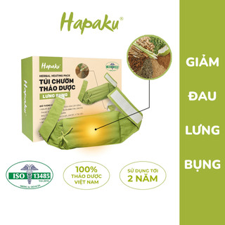 Túi chườm thảo dược hapaku chườm nóng giảm đau lưng hông làm nóng bằng lò vi sóng