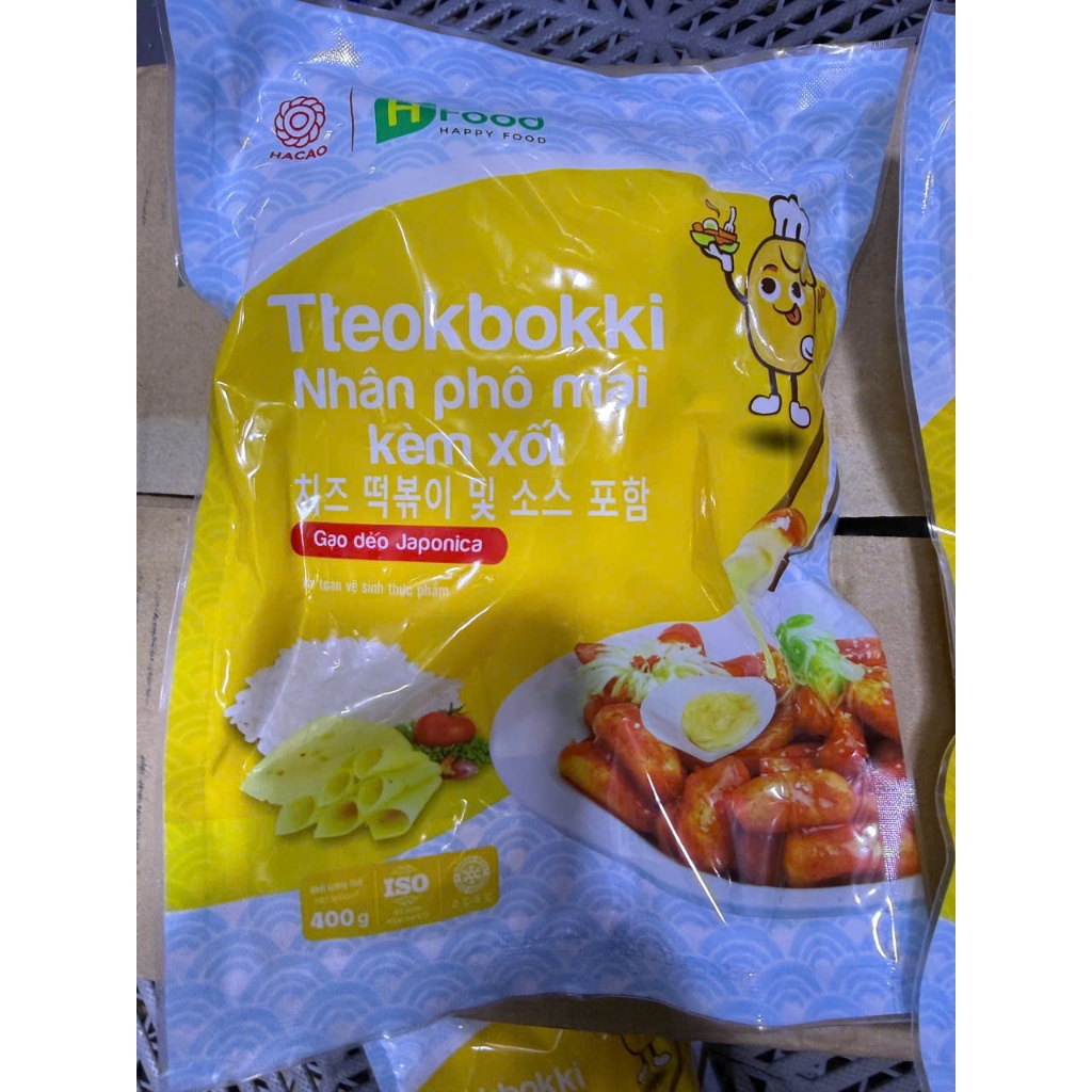 [GIAO HOẢ TỐC HN] Tokbokki Nhân Phô Mai HFood (Gói 400g Có Sẵn Xốt Kem)