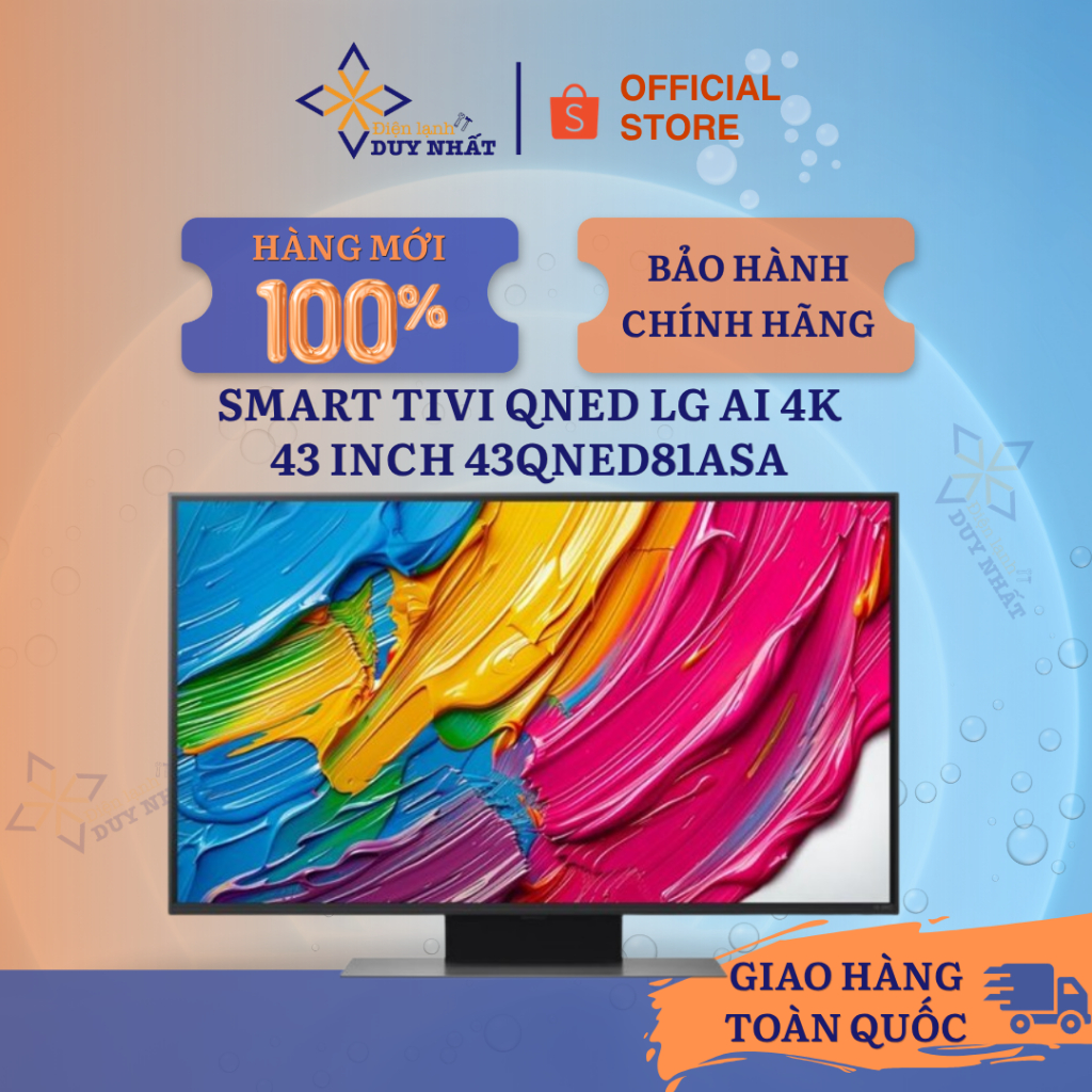 Smart Tivi QNED LG AI 4K 43 inch 43QNED81ASA