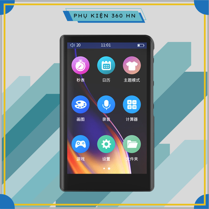Máy Nghe Nhạc Lossless MP3 MP4 Bluetooth Màn Hình Cảm Ứng Ruizu H9 - Hàng Chính Hãng