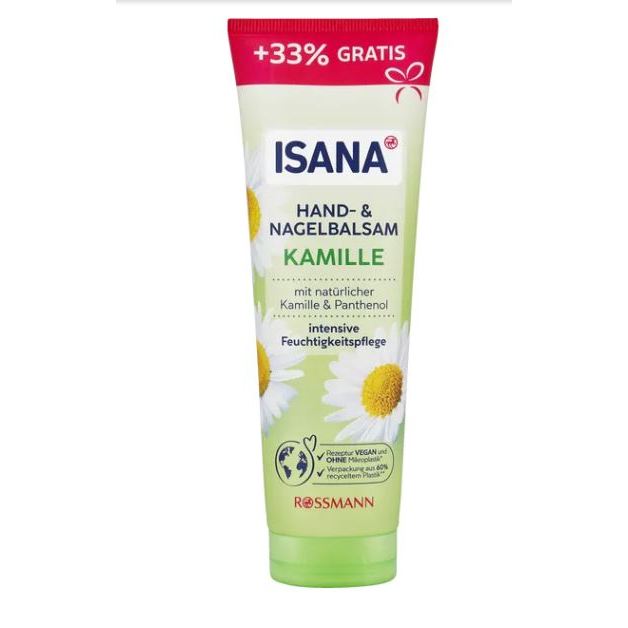 Hàng Đức, tuýp 100ml kem dưỡng tay Isana Kamille.