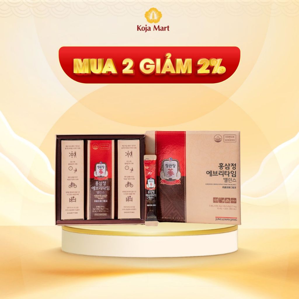 Tinh Chất Hồng Sâm Hàn Quốc Everytime Balance KGC Jung Kwan Jang