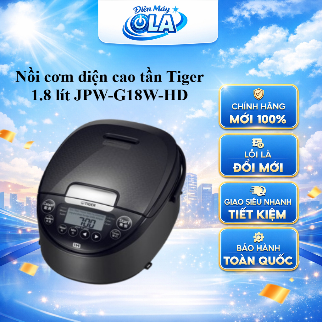 JPW-G10W-HD / JPW-G18W-HD - Nồi cơm điện cao tần Tiger  - Bảo hành chính hãng
