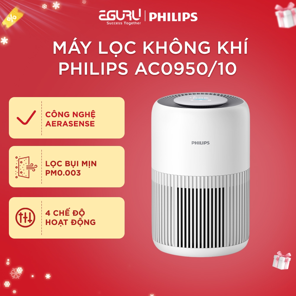Máy Lọc Không Khí Philips AC0950/10 Pureprotect Mini |65m2- - Hàng Chính Hãng