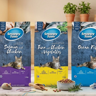 [8kg] SNAPPY TOM Thức Ăn Hạt Khô Dành Cho Mèo  Dinh Dưỡng Cân Bằng, Giúp Mèo Khỏe Mạnh Và Ăn Ngon