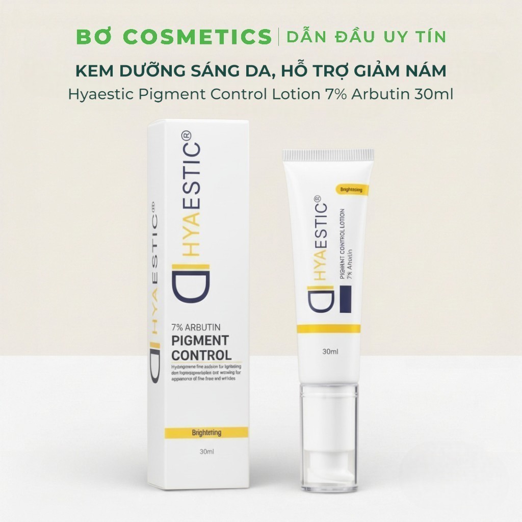 Kem Hỗ Trợ Sáng Da Ngừa Thâm Nám Hyaestic Pigment Control Lotion 7% Arbutin (30ml)