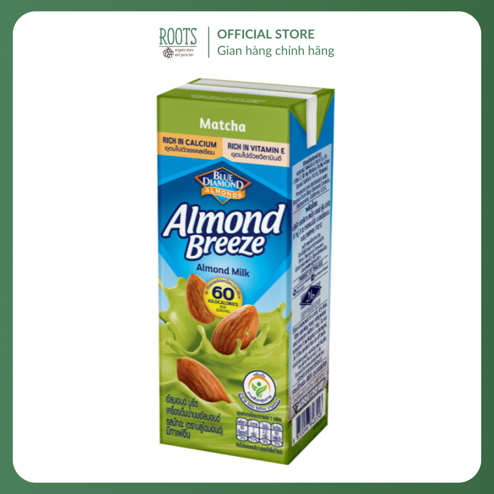 DATE 07/08/2026 - BLUE DIAMOND ALMONDS - Sữa Hạnh Nhân Matcha, Almond Breeze, Almond Milk, Matcha (1