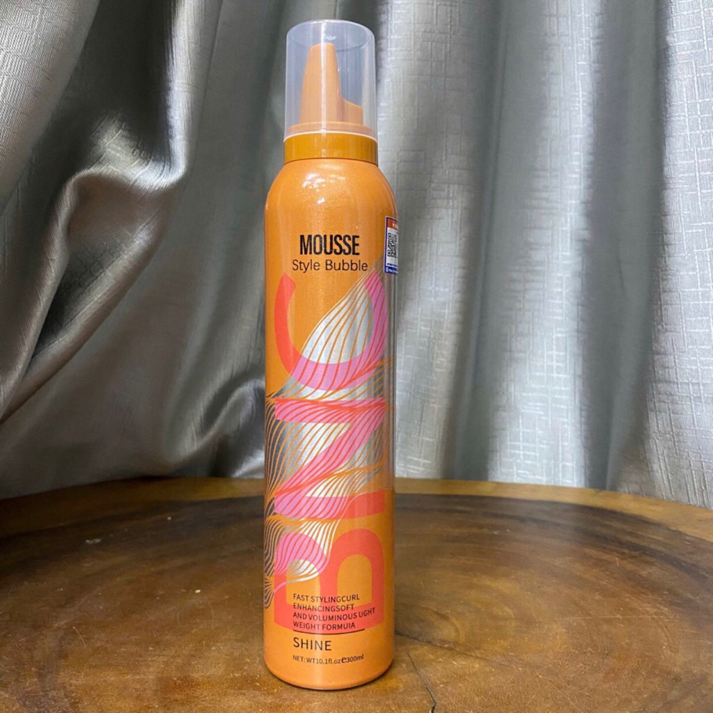 MOUSSE BỌT TẠO KIỂU TÓC UỐN XOĂN KARSEELL BNC SHINE STYLE BUBBLE (HỒNG) 200ML