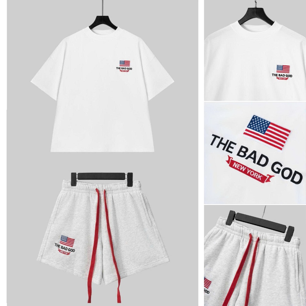 [NEW ARRIVALS 2026] Set Bộ Hè The Bad God New York Chất Cotton Form Boxy Cho Nam Nữ | BigBuy360 - bigbuy360.vn