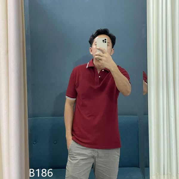 Vis Store - Áo thun polo nam trơn tay ngắn form basic