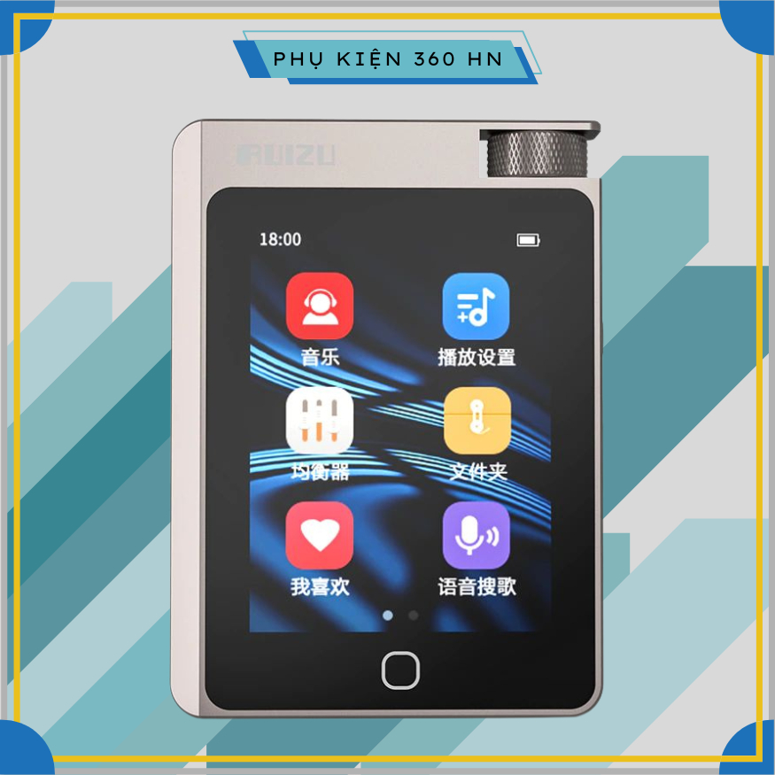Máy Nghe Nhạc MP3 Màn Hình 2.8 Inch Sử Dụng Chip DSD256 Giải Mã Hifi Lossless Bluetooth 5.2 Ruizu A5