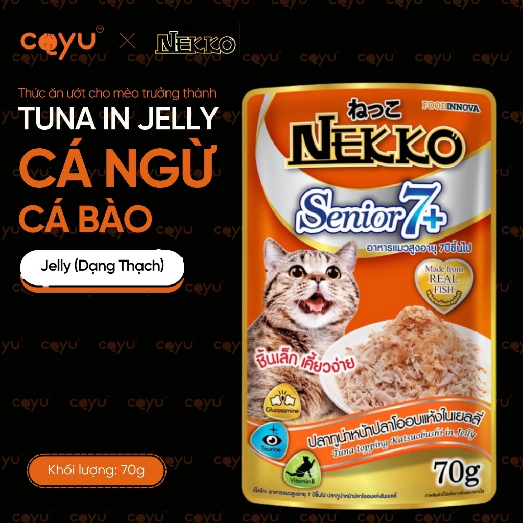 [Hoả Tốc] - Nekko Senior 70G - Pate Thức Ăn Ướt Cho Mèo - Hàng Thái Cao Cấp - Date 2027 - Coyu