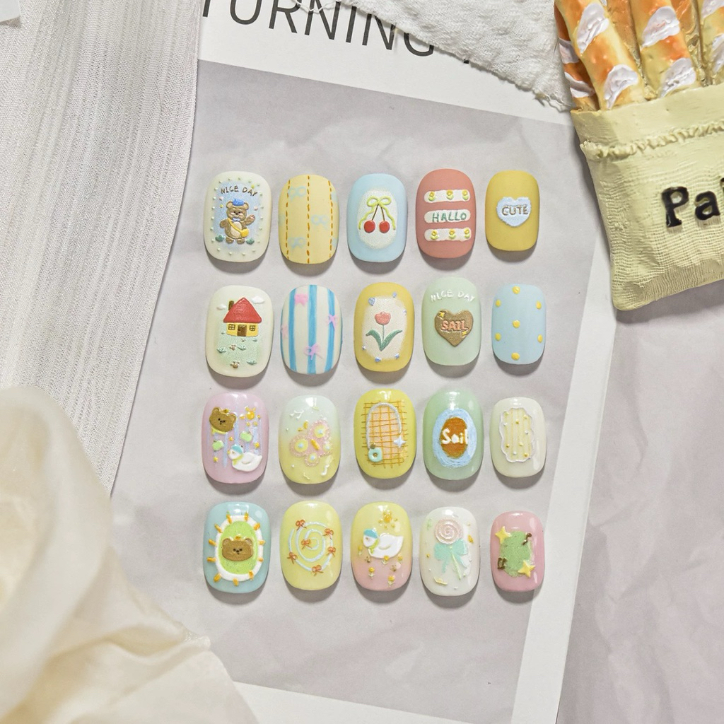 ( 5053 ) STICKER NỔI 5D CUTE HOA TULIP CHERRY