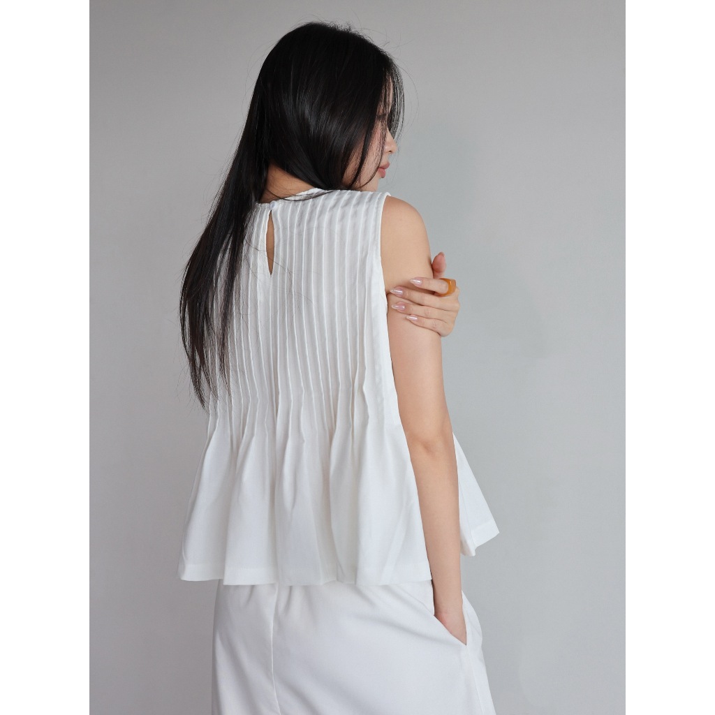 Áo babydoll xếp ly - 𝐋𝐮𝐧𝐚 𝐭𝐨𝐩 | BigBuy360 - bigbuy360.vn