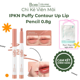 New Chì Kẻ Viên Môi IPKN Puffy Contour Up Lip Pencil 0.8g #01 Mellow Drizzle (03/2027)