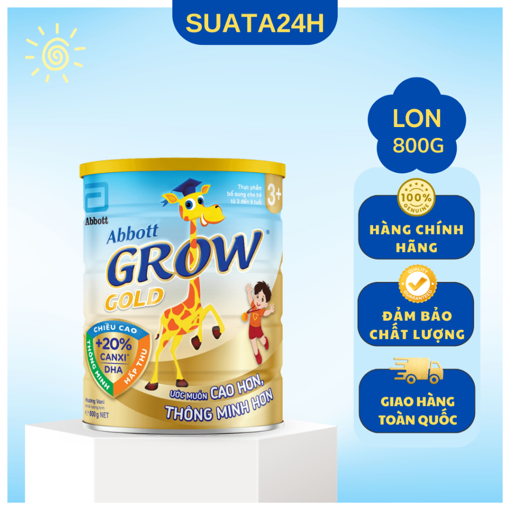 Sữa bột Abbott Grow Gold 3+ 800g