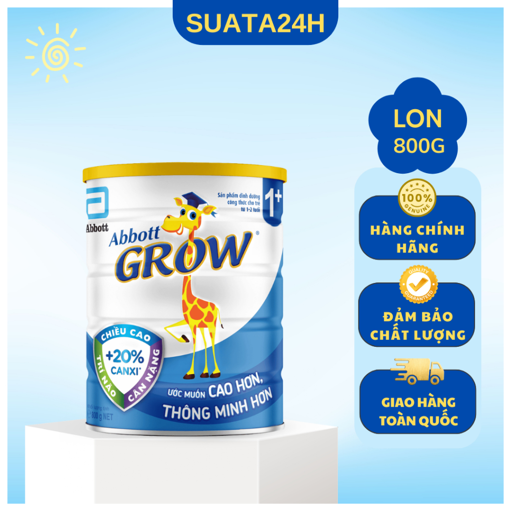 Sữa bột Abbott Grow 1+ 800g (1-2 tuổi)