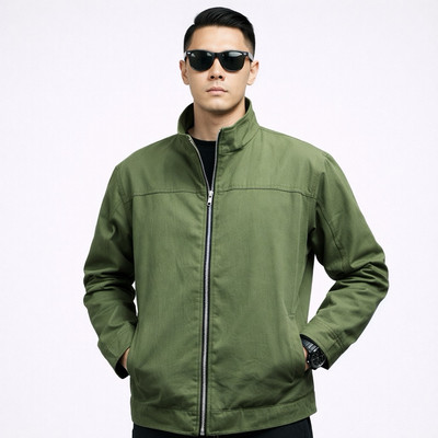 Áo khoác kaki nam cao cấp AKKJ02 cổ đứng PigoFashion