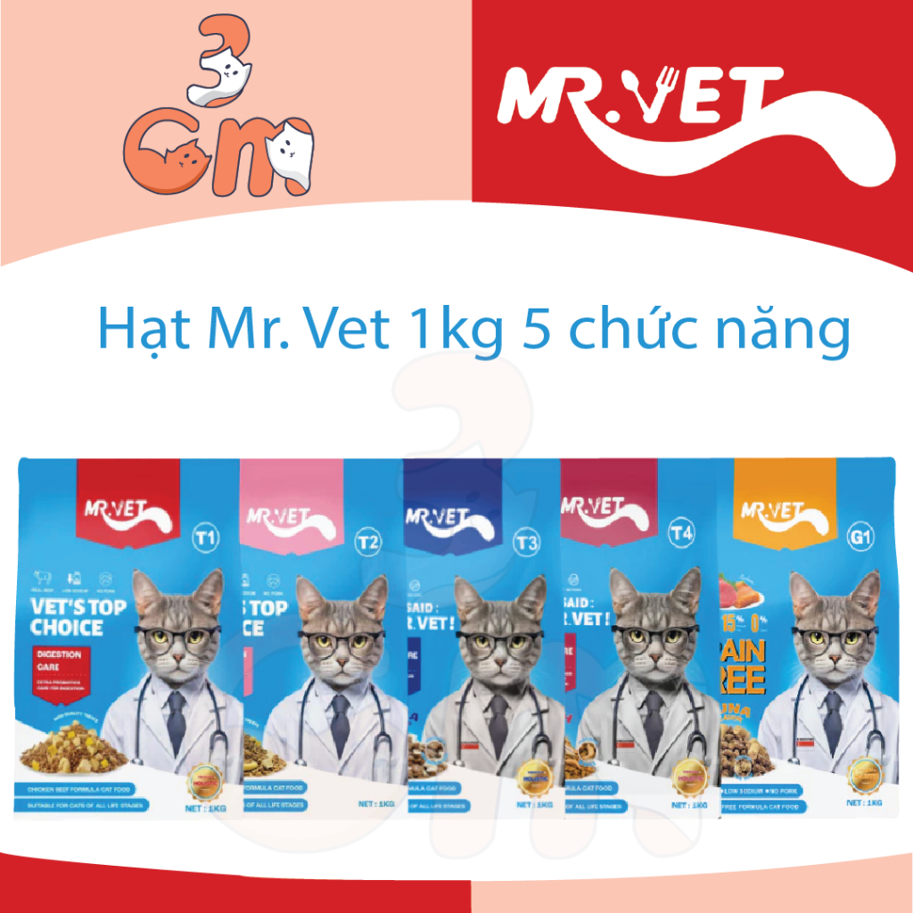 Hạt Mr Vet/ Mr. Vet 1kg 5 chức năng T1/ T2/ T3/ T4/ G1