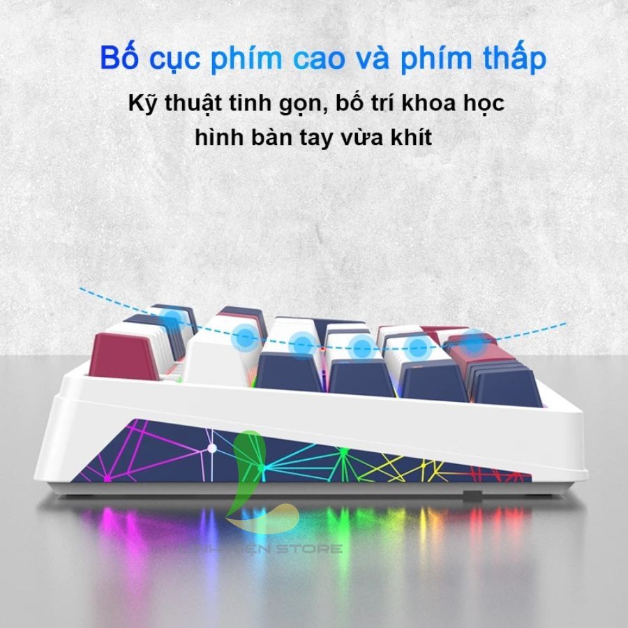 Bàn Phím Cơ XUNFOX K85 - Bàn Phím Có Dây Hỗ trợ Hotswap, 96 Phím Có Led RGB | BigBuy360 - bigbuy360.vn