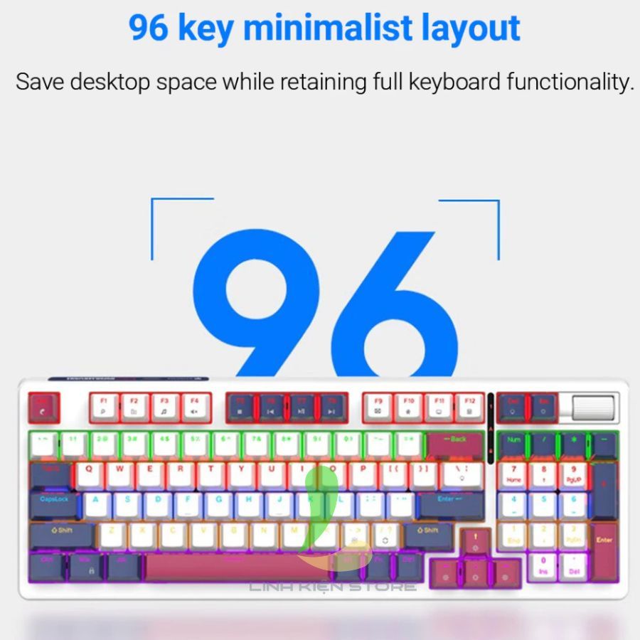 Bàn Phím Cơ XUNFOX K85 - Bàn Phím Có Dây Hỗ trợ Hotswap, 96 Phím Có Led RGB | BigBuy360 - bigbuy360.vn