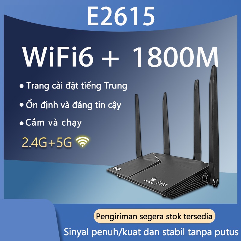 Bộ phát wifi Router wifi zte zxhn E2615 wifi 6 ax1800 wifi dual band 2 băng tần Hàng Cũ