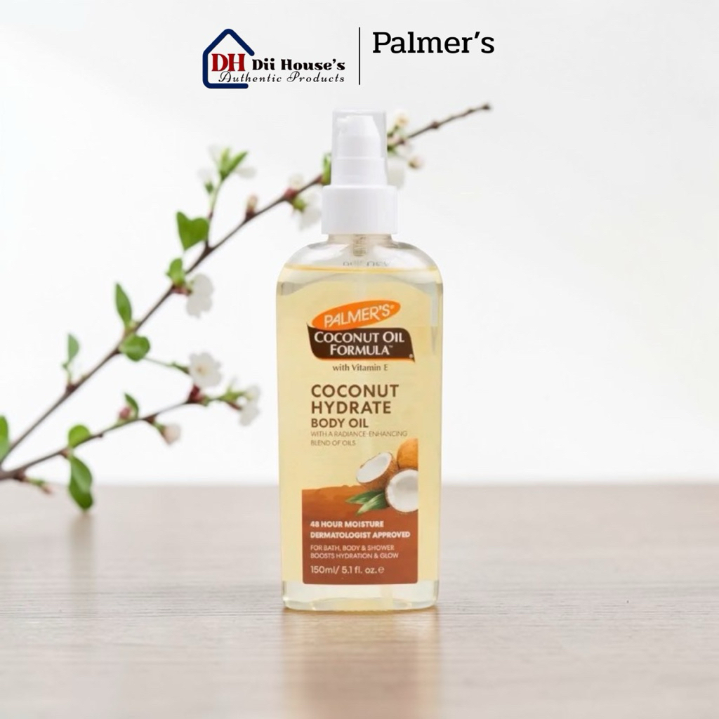 Dầu dưỡng body Palmer's Body Oil Coconut Oil Formula With Vitamin E Coconut Hydrate Body Oil 150ml.