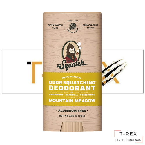 Lăn Khử Mùi Dr. Squatch Mountain Meadow Aluminum Free Deodorant 75Gr
