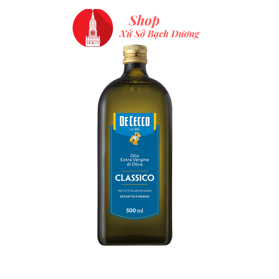 Dầu ô liu nguyên chất Nga De Cecco Classico 500ml, Масло оливковое De Cecco Classico Extra Virgin, 5