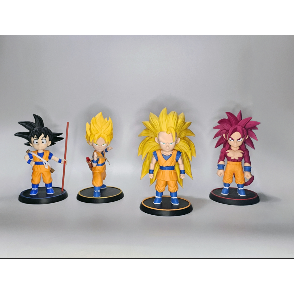 Full Mô hình Son Goku Daima - Goku thường, SSJ1, SSJ3, SSJ4 - Dragoball 7 viên ngọc rồng - 19-20cm
