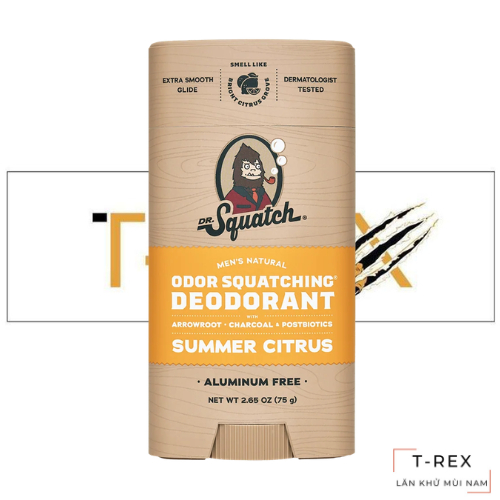 Lăn Khử Mùi Dr. Squatch Summer Citrus Aluminum Free Deodorant 75Gr