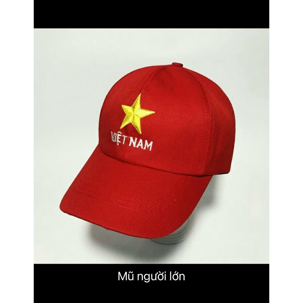 Mũ và Nón Lưỡi Trai màu Cờ Đỏ Sao Vàng Trẻ Em, Người Lớn