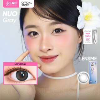 Lens 1 ngày LENS ME NUO GRAY giãn tròng 14,3mm, xám trong tự nhiên Hàn Quốc, siêu êm đeo 24h