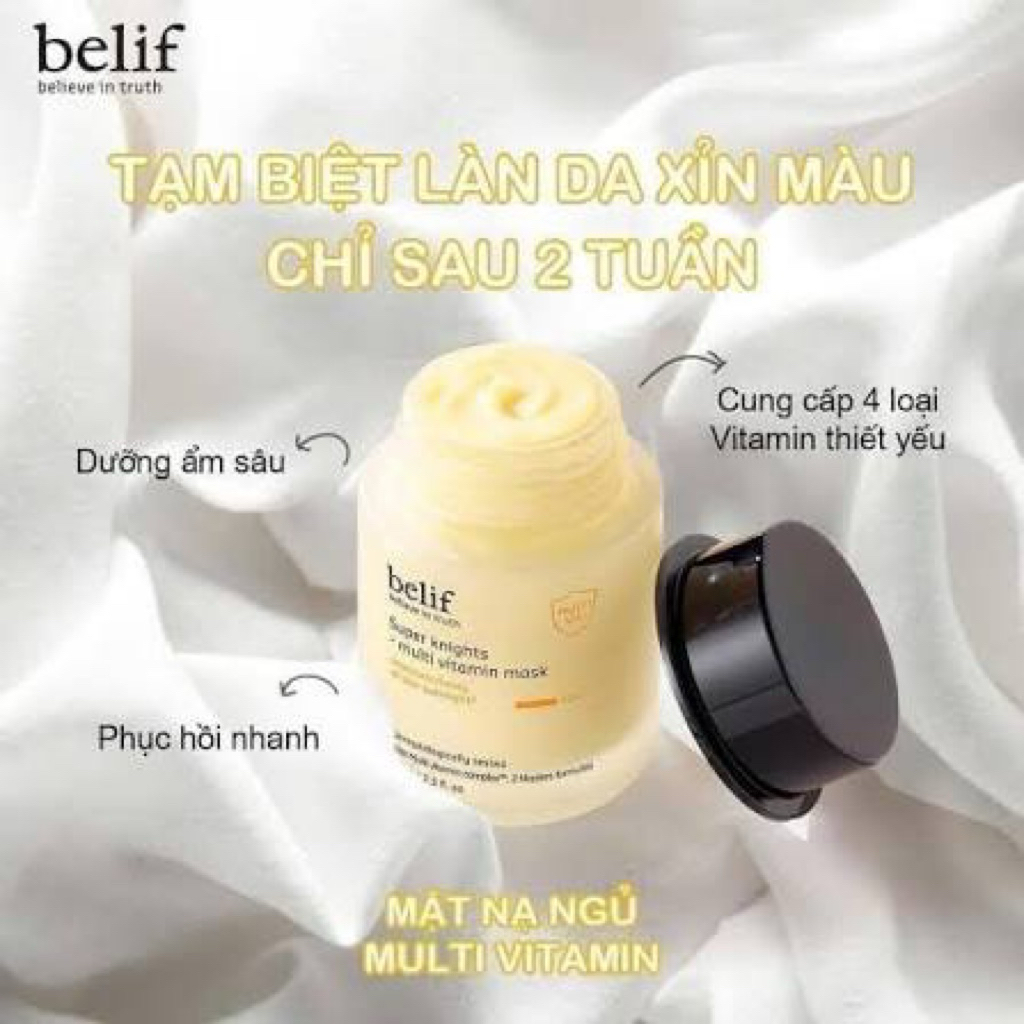 [belif] Mặt nạ ngủ dưỡng ẩm và phục hồi da chuyên sâu belif Multi Vitamin Mask 75ml