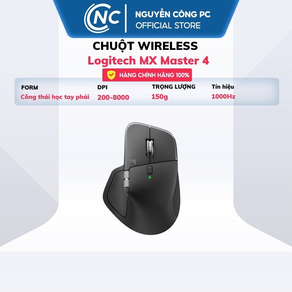 Chuột Logitech MX Master 4  Graphite - BH 12 tháng