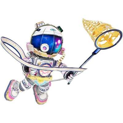 Mô Hình Kim Loại 3D Lắp Ráp MU Phi Hành Gia Tí Hon (94 mảnh, Little Astronaut) YM-N138-B - MP1075