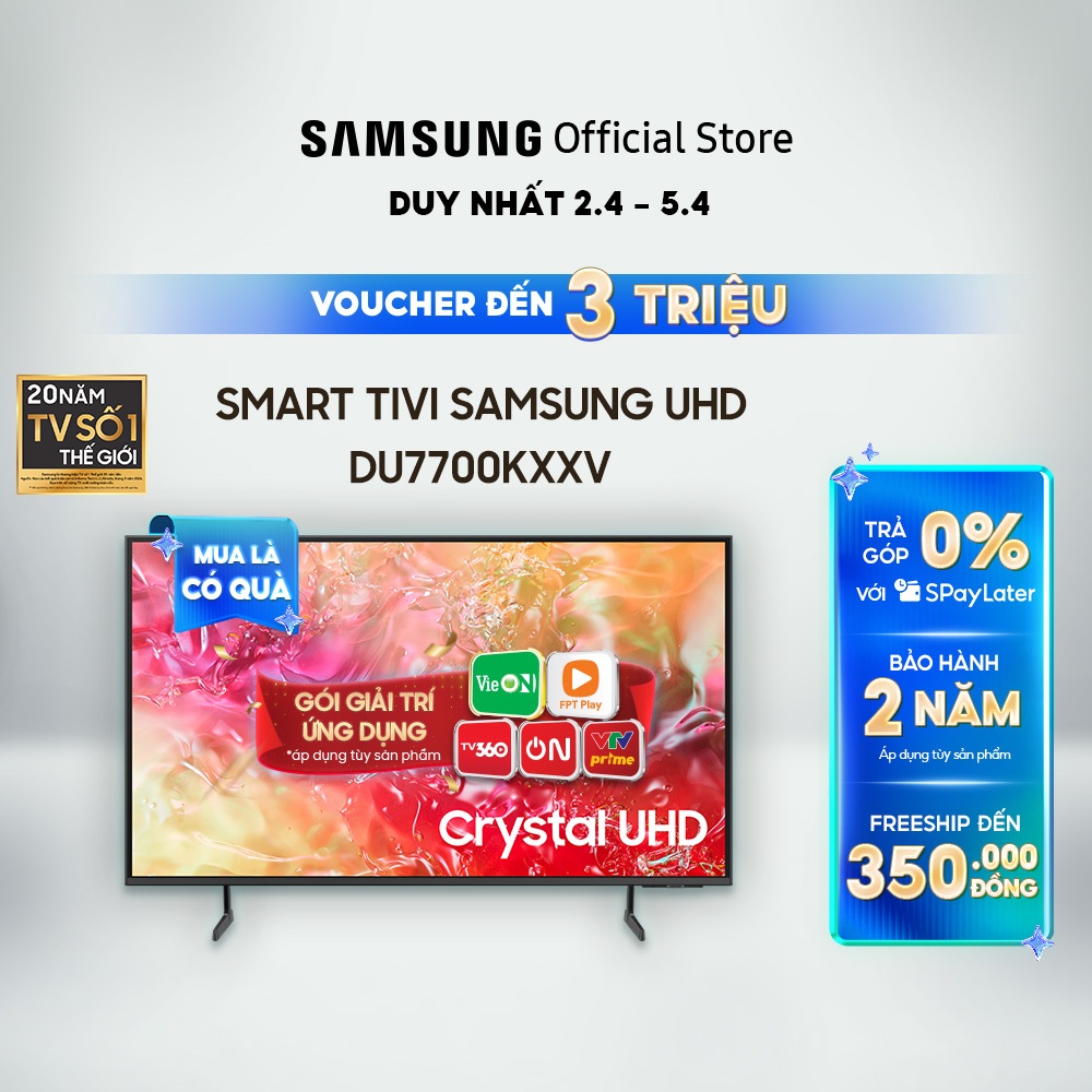 Smart Tivi Samsung UHD DU7700KXXV