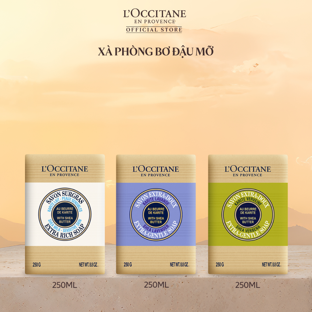 Xà Phòng Bơ Đậu Mỡ L'Occitane Soap Làm Sạch Và Chăm Sóc Cho Cơ Thể 250G