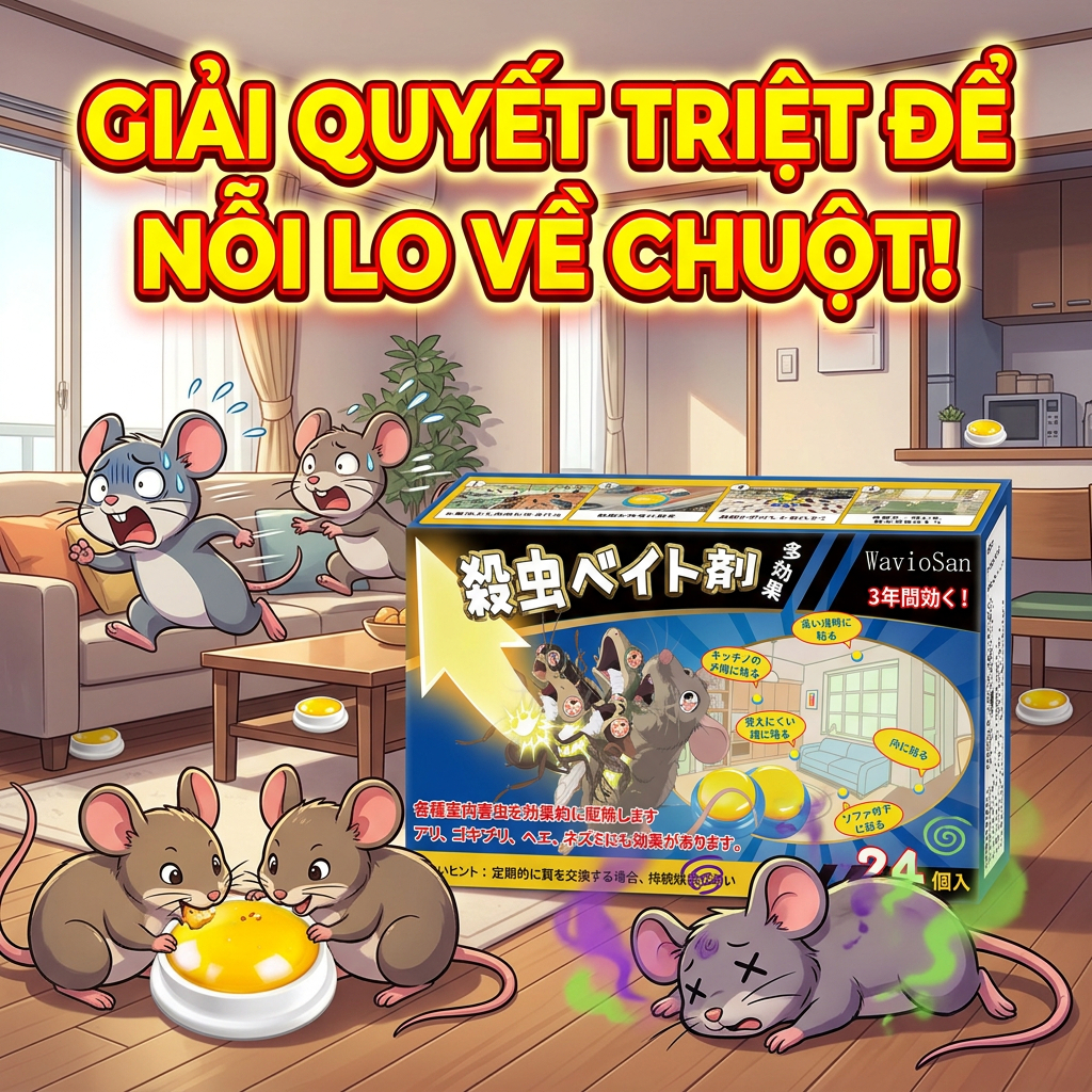 🐭Diệt sạch chuột🐭Thuốc diệt chuột – 1 viên diệt sạch chuột, chuột không quay lại